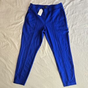 Universal Standard sz S Cobalt Bright Blue Moro Ponte Pintuck Pants